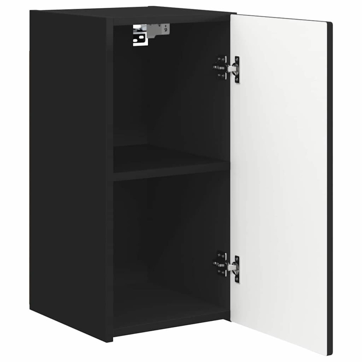 vidaXL Ντουλάπι Τηλεόρασης Τοίχου 30 x 31 x 60 εκ Μαύρο