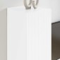 vidaXL Ντουλάπι Τηλεόρασης Τοίχου 30 x 31 x 60 εκ Λαμπερό Λευκό