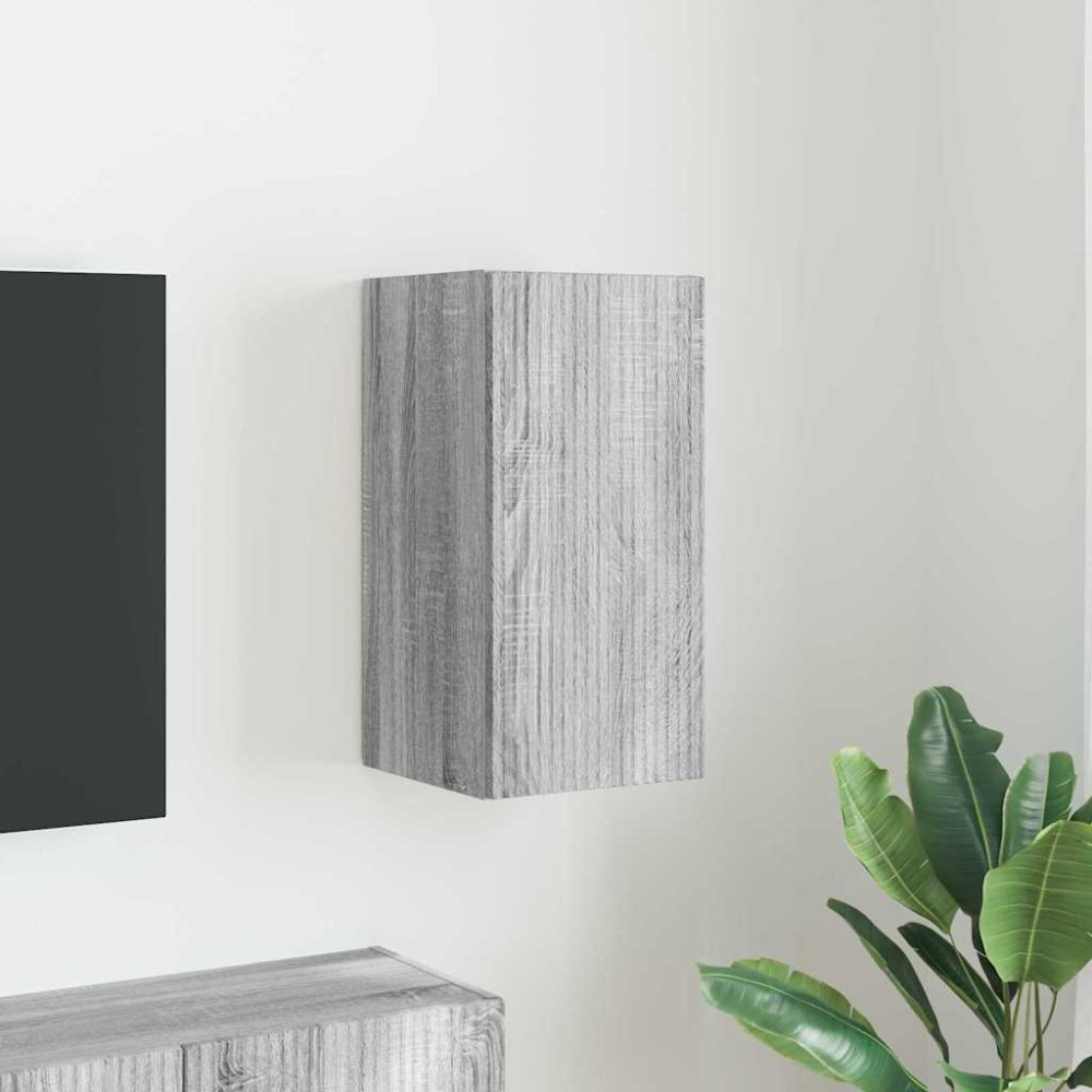 vidaXL Ντουλάπι Τηλεόρασης Τοίχου 30 x 31 x 60 εκ Γκρίζο Σονομα
