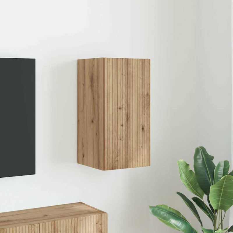 vidaXL Ντουλάπι Τηλεόρασης Τοίχου 30 x 31 x 60 εκ Επεξεργασμένο Ξύλο
