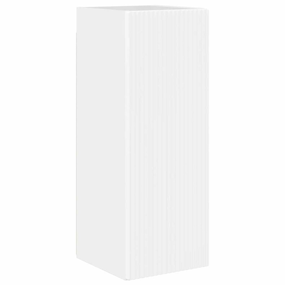 vidaXL Ντουλάπι Τηλεόρασης Τοίχου 30 x 31 x 80 εκ. Λαμπερό Λευκό