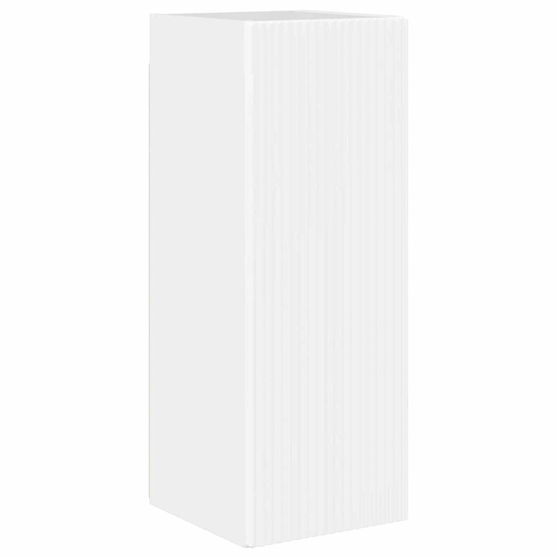 vidaXL Ντουλάπι Τηλεόρασης Τοίχου 30 x 31 x 80 εκ. Λαμπερό Λευκό