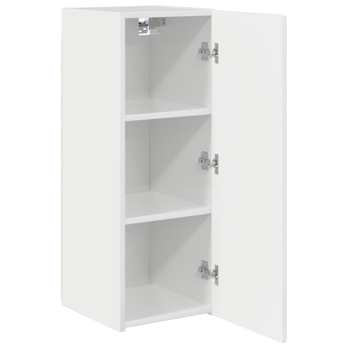 vidaXL Ντουλάπι Τηλεόρασης Τοίχου 30 x 31 x 80 εκ. Λαμπερό Λευκό