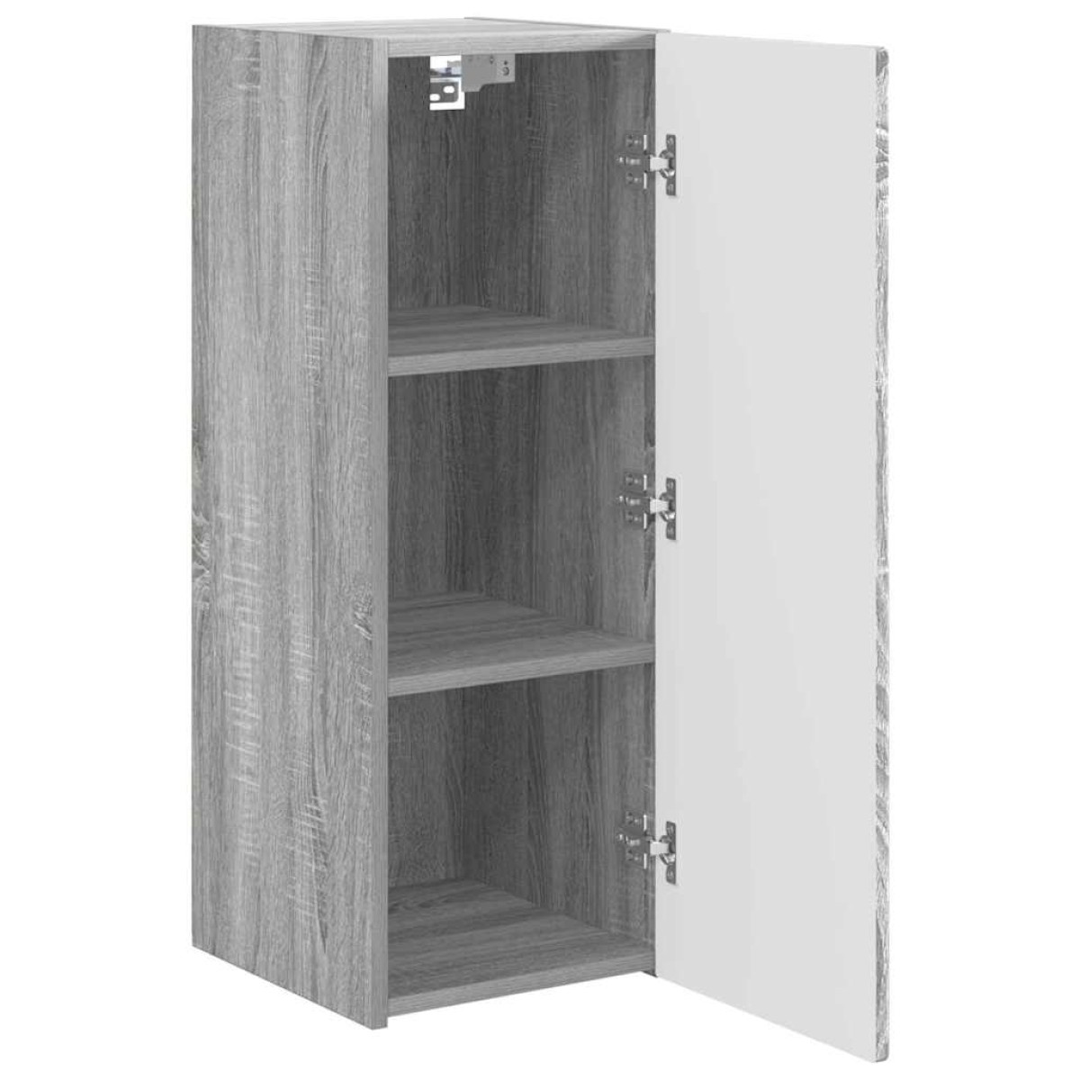 vidaXL Ντουλάπι Τηλεόρασης Τοίχου 30 x 31 x 80 εκ. Γκρίζο Σονομα