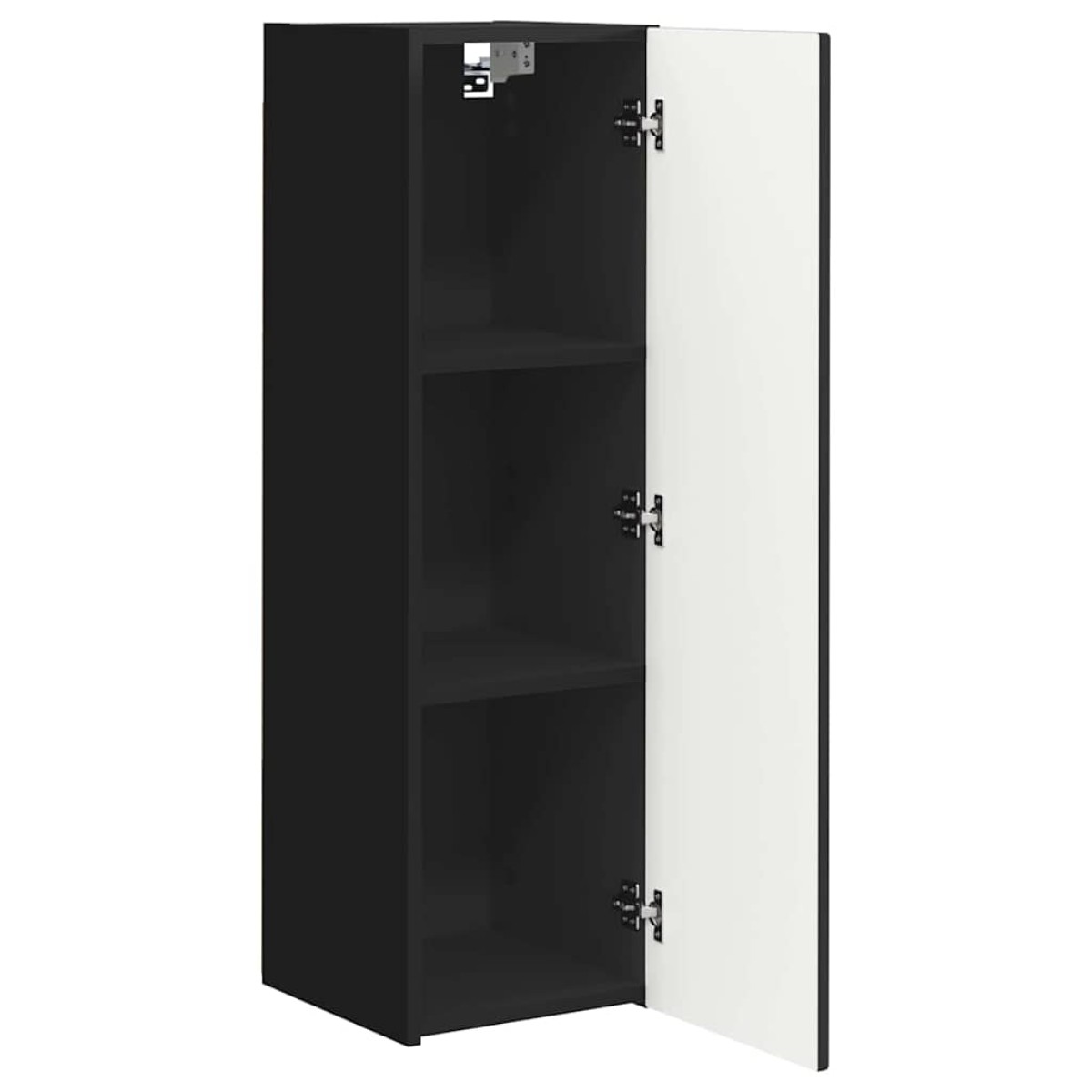 vidaXL Ντουλάπι Τηλεόρασης Τοίχου 30 x 31 x 100 εκ. Μαύρο