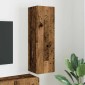 vidaXL Ντουλάπι Τηλεόρασης Τοίχου 30 x 31 x 100 εκ. Παλιό Ξύλο