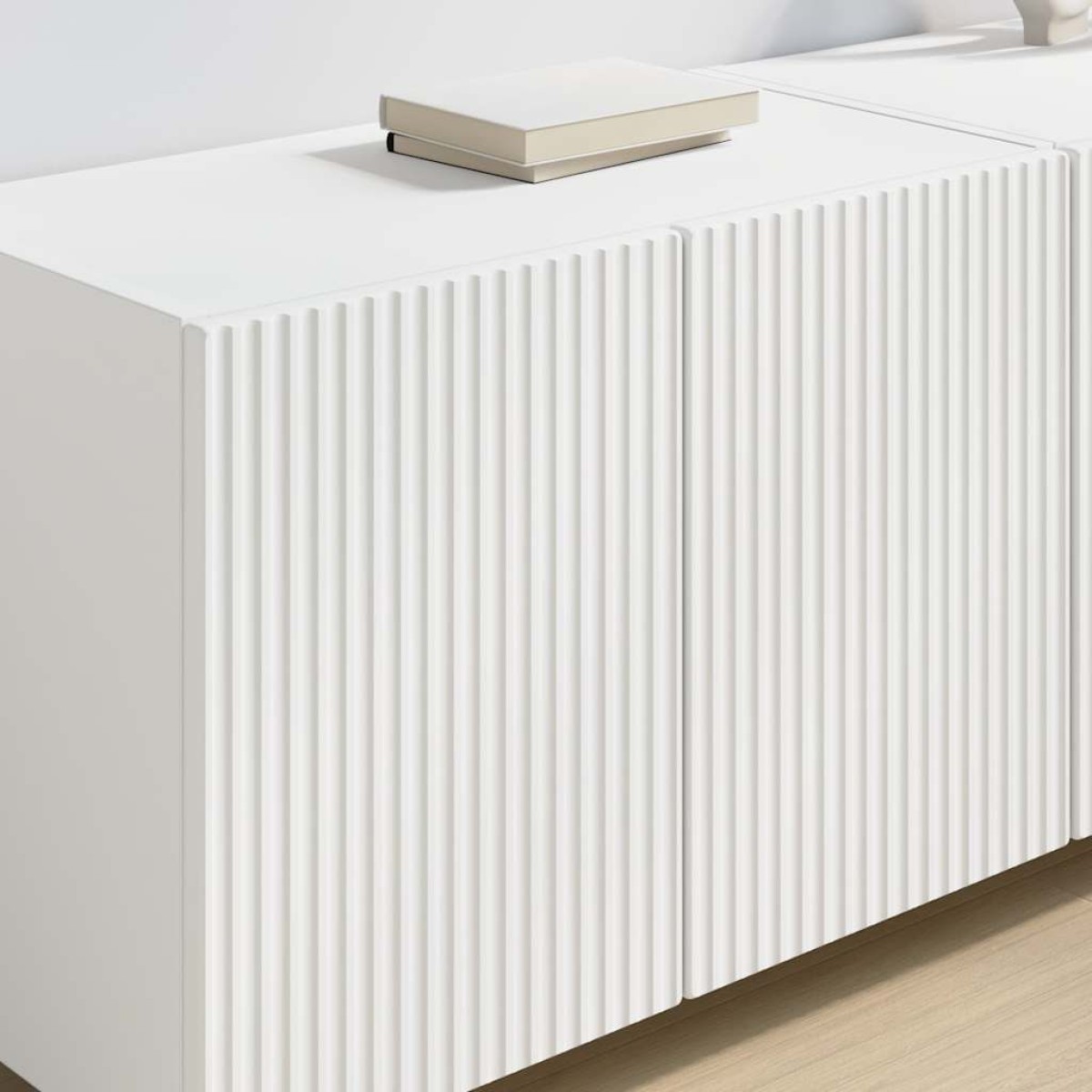 vidaXL Ντουλάπι Τηλεόρασης Τοίχου 59,5 x 31 x 40 εκ Λευκό