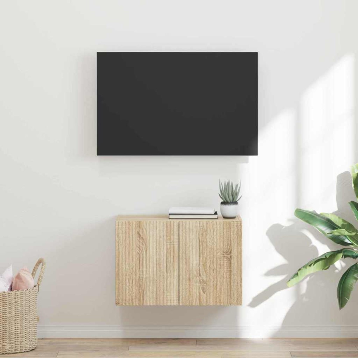 vidaXL Ντουλάπι Τηλεόρασης Τοίχου 59,5 x 31 x 40 εκ Δρύς Sonoma