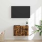 vidaXL Ντουλάπι Τηλεόρασης Τοίχου 59,5 x 31 x 40 εκ Καπνιστό Δρύς