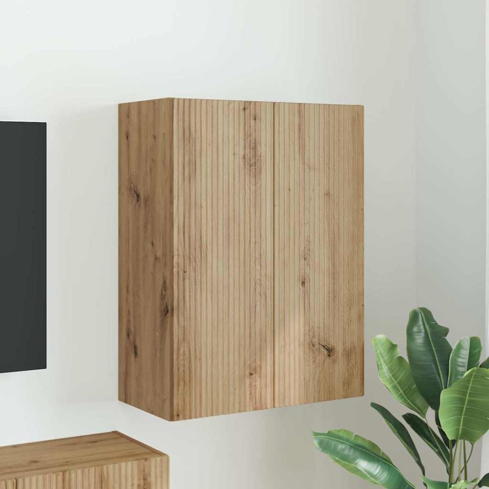 vidaXL Ντουλάπι Τηλεόρασης Τοίχου 59,5 x 31 x 60 εκ Λευκό