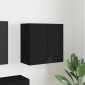 vidaXL Ντουλάπι Τηλεόρασης Τοίχου 59,5 x 31 x 60 εκ Μαύρο