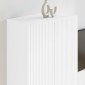 vidaXL Ντουλάπι Τηλεόρασης Τοίχου 59,5 x 31 x 80 εκ Λευκό