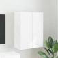 vidaXL Ντουλάπι Τηλεόρασης Τοίχου 59,5 x 31 x 80 εκ Λευκό