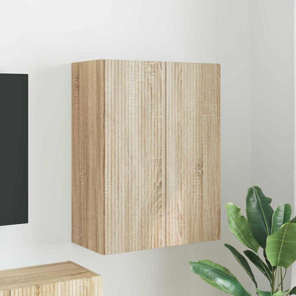 vidaXL Ντουλάπι Τηλεόρασης Τοίχου 59,5 x 31 x 80 εκ Δρύς Sonoma