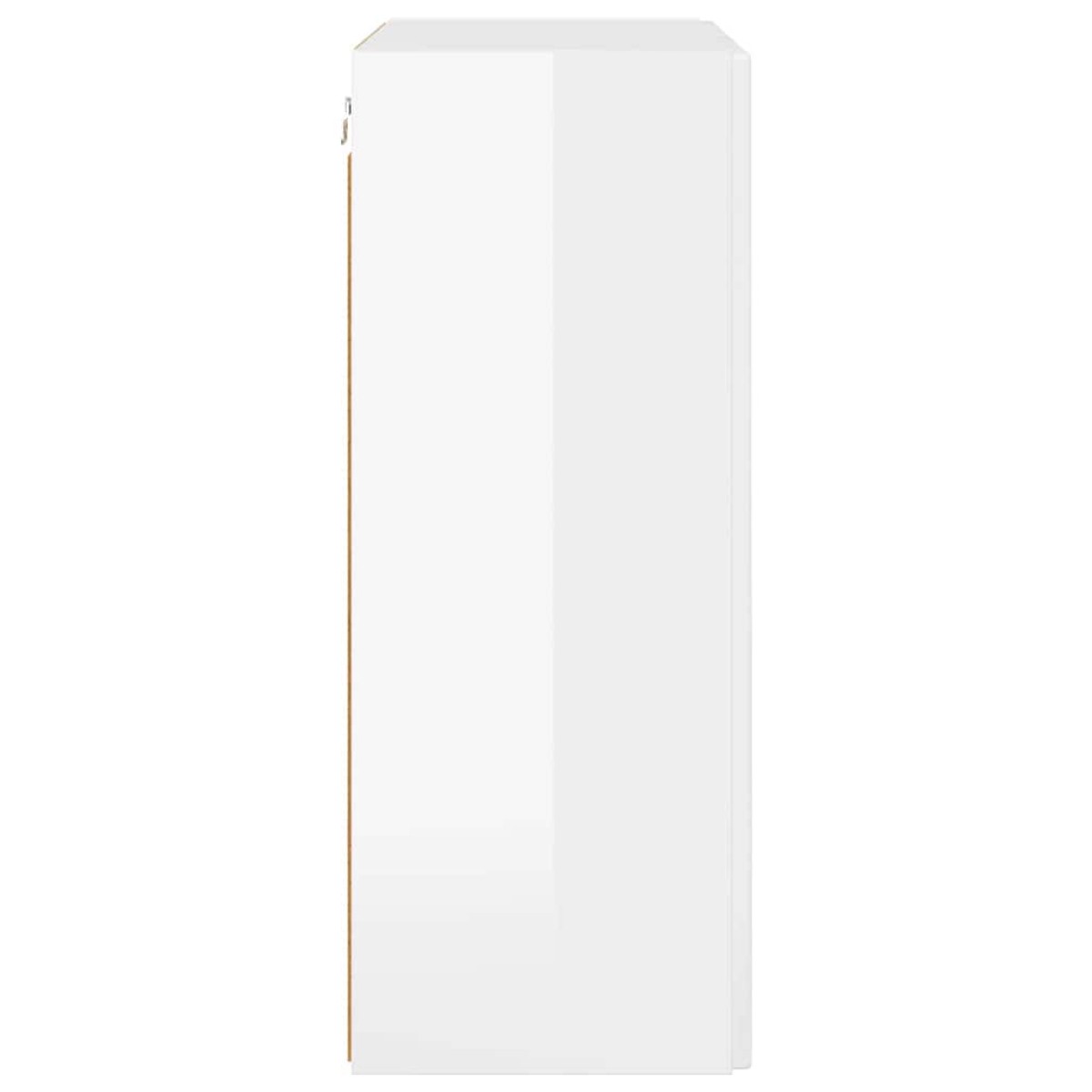 vidaXL Ντουλάπι Τηλεόρασης Τοίχου 59,5 x 31 x 80 εκ Επεξεργασμένο Ξύλο