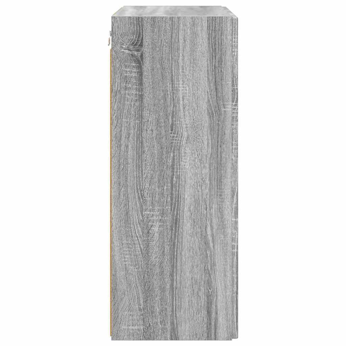 vidaXL Ντουλάπι Τηλεόρασης Τοίχου 59,5 x 31 x 80 εκ Γκρίζο Σονομα