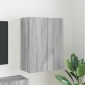 vidaXL Ντουλάπι Τηλεόρασης Τοίχου 59,5 x 31 x 80 εκ Γκρίζο Σονομα