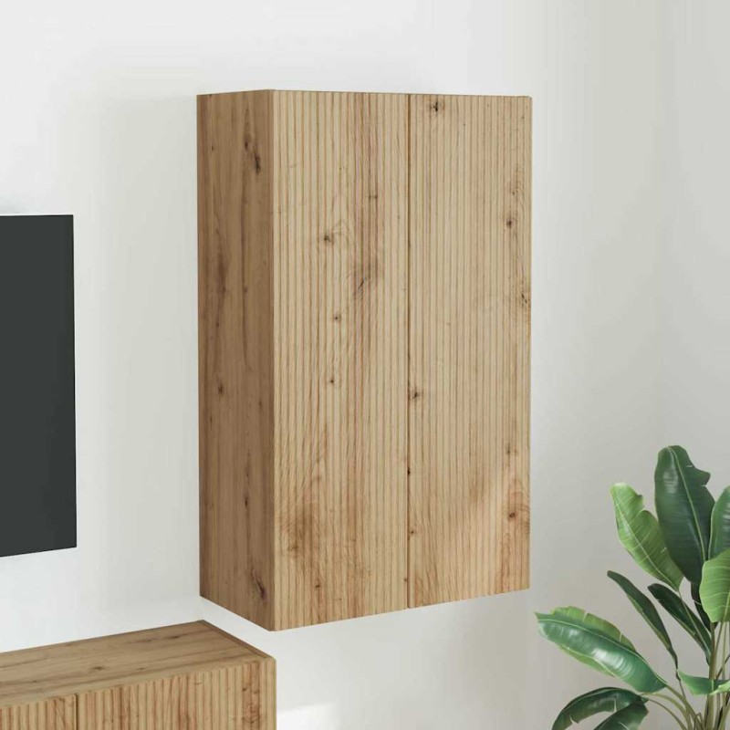 vidaXL Ντουλάπι Τηλεόρασης Τοίχου 59,5 x 31 x 100 εκ. Artisan Oak