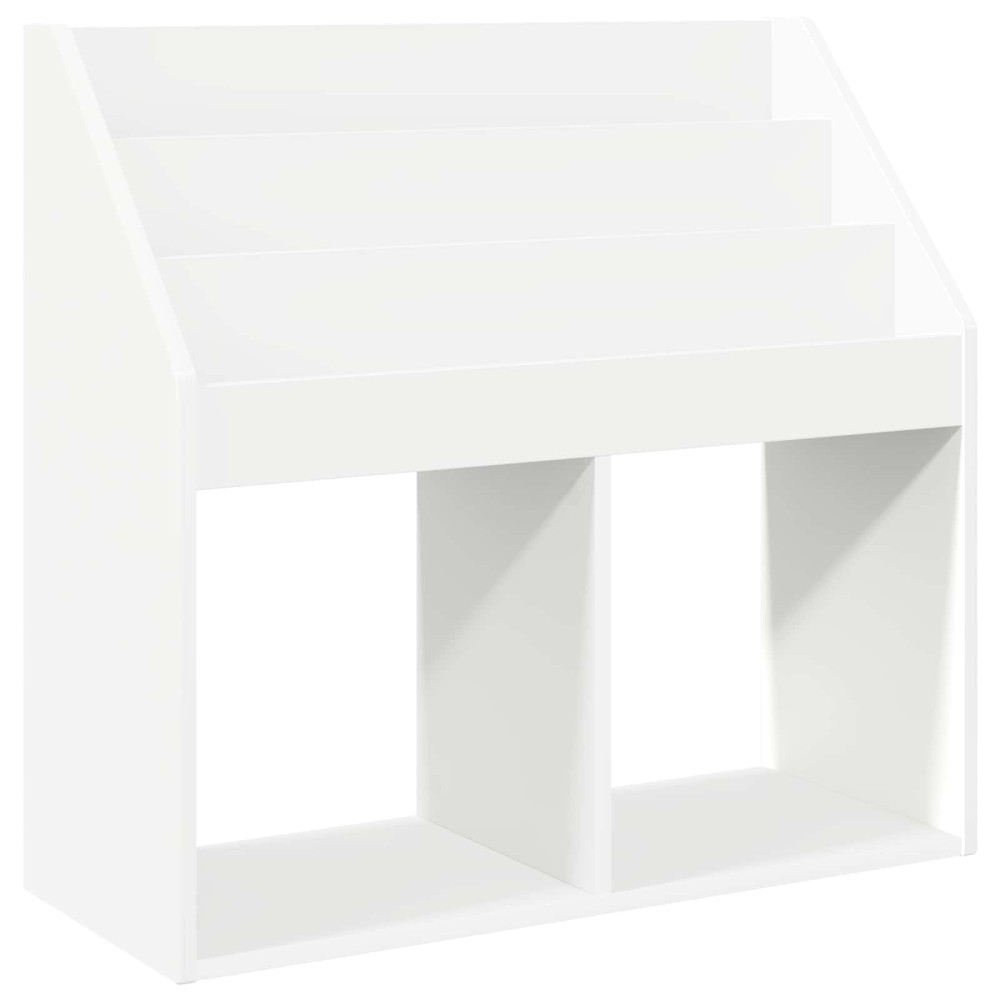 vidaXL Βιβλιοθήκη Παιδιών Λευκό 72,5 x 29,5 x 69 εκ Επεξεργασμένο ξύλο