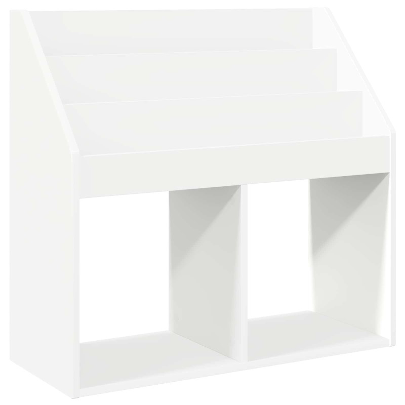 vidaXL Βιβλιοθήκη Παιδιών Λευκό 72,5 x 29,5 x 69 εκ Επεξεργασμένο Ξύλο