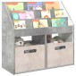 vidaXL Βιβλιοθήκη Παιδιών Σκυρόδεμα Γκρι 72,5 x 29,5 x 69 εκ
