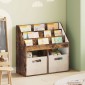 vidaXL Βιβλιοθήκη Παιδιών Καπνιστό Δρύς 72,5 x 29,5 x 69 εκ