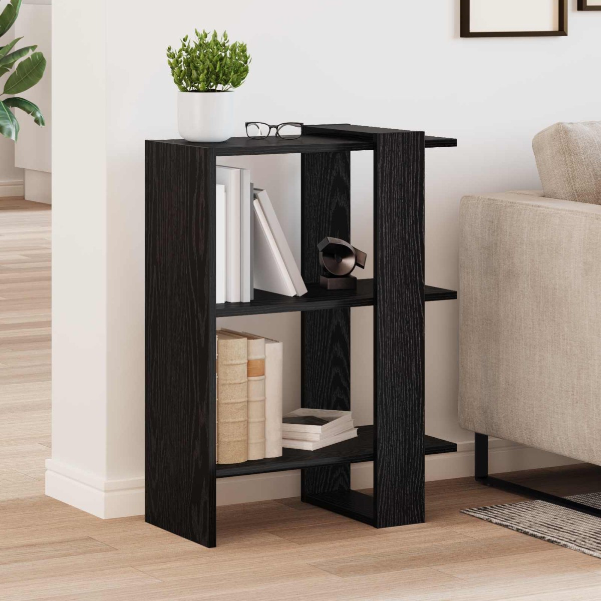 vidaXL Ράφι Βιβλίων 2 επίπεδα 52 x 25 x 71,5 εκ Επεξεργασμένο Ξύλο