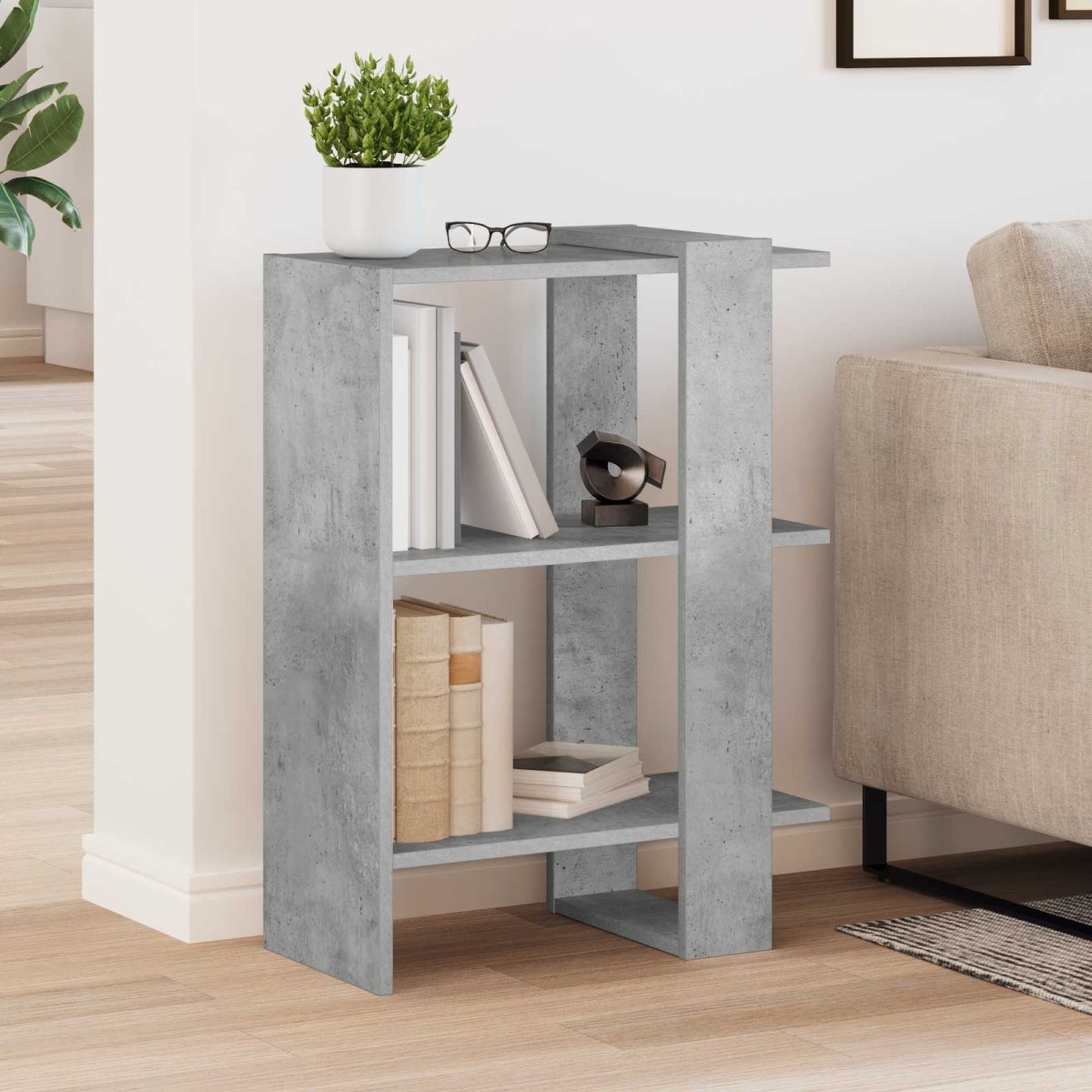 vidaXL Ράφι Βιβλίων 2 επίπεδα 52 x 25 x 71,5 εκ Επεξεργασμένο Ξύλο