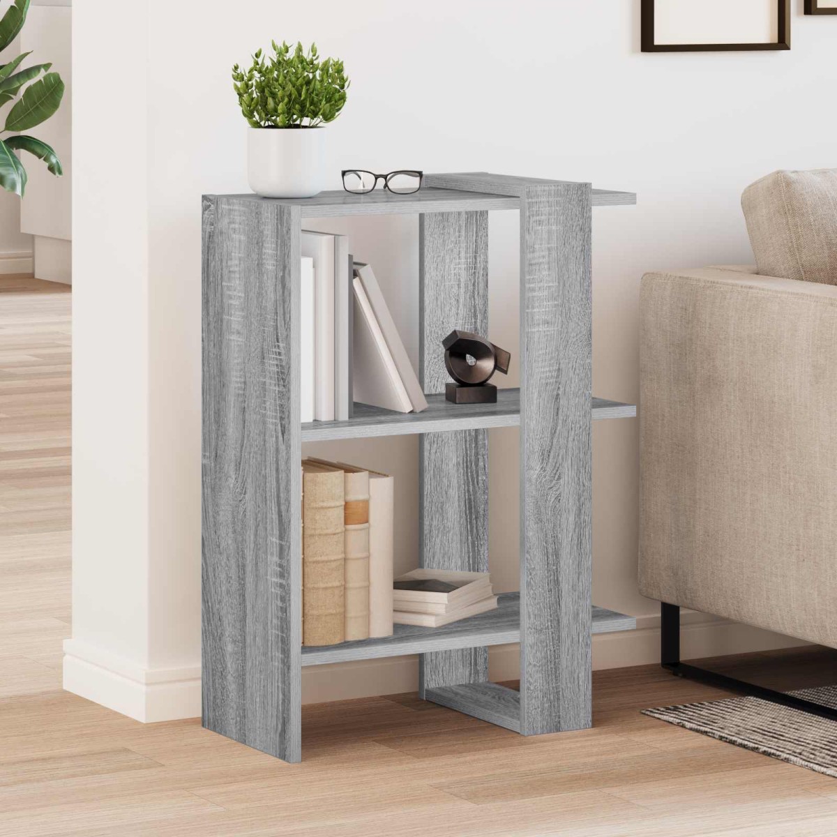 vidaXL Ράφι Βιβλίων 2 επίπεδα 52 x 25 x 71,5 εκ Επεξεργασμένο Ξύλο