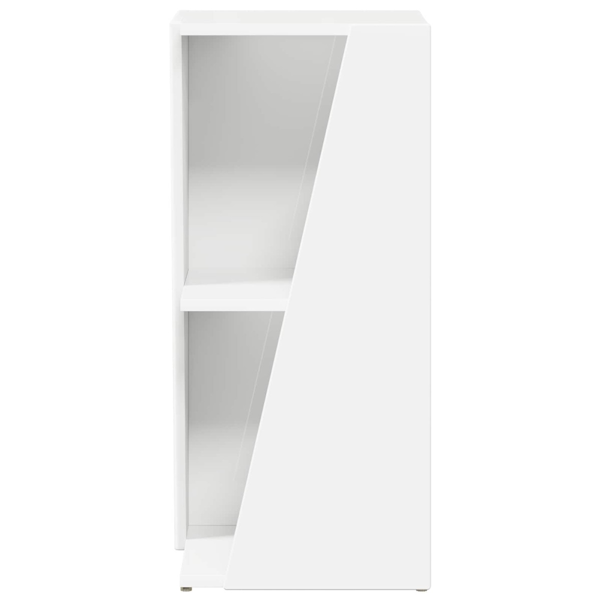vidaXL Πλευρικό Ράφι 33 x 32 x 70,5 εκ Επεξεργασμένο Ξύλο Λευκό