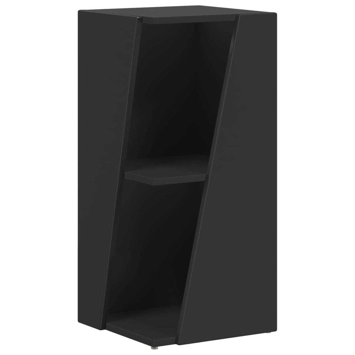 vidaXL Πλευρικό Ράφι 33 x 32 x 70,5 εκ Επεξεργασμένο Ξύλο Μαύρο