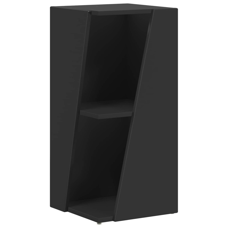vidaXL Πλευρικό Ράφι 33 x 32 x 70,5 εκ Επεξεργασμένο Ξύλο Μαύρο