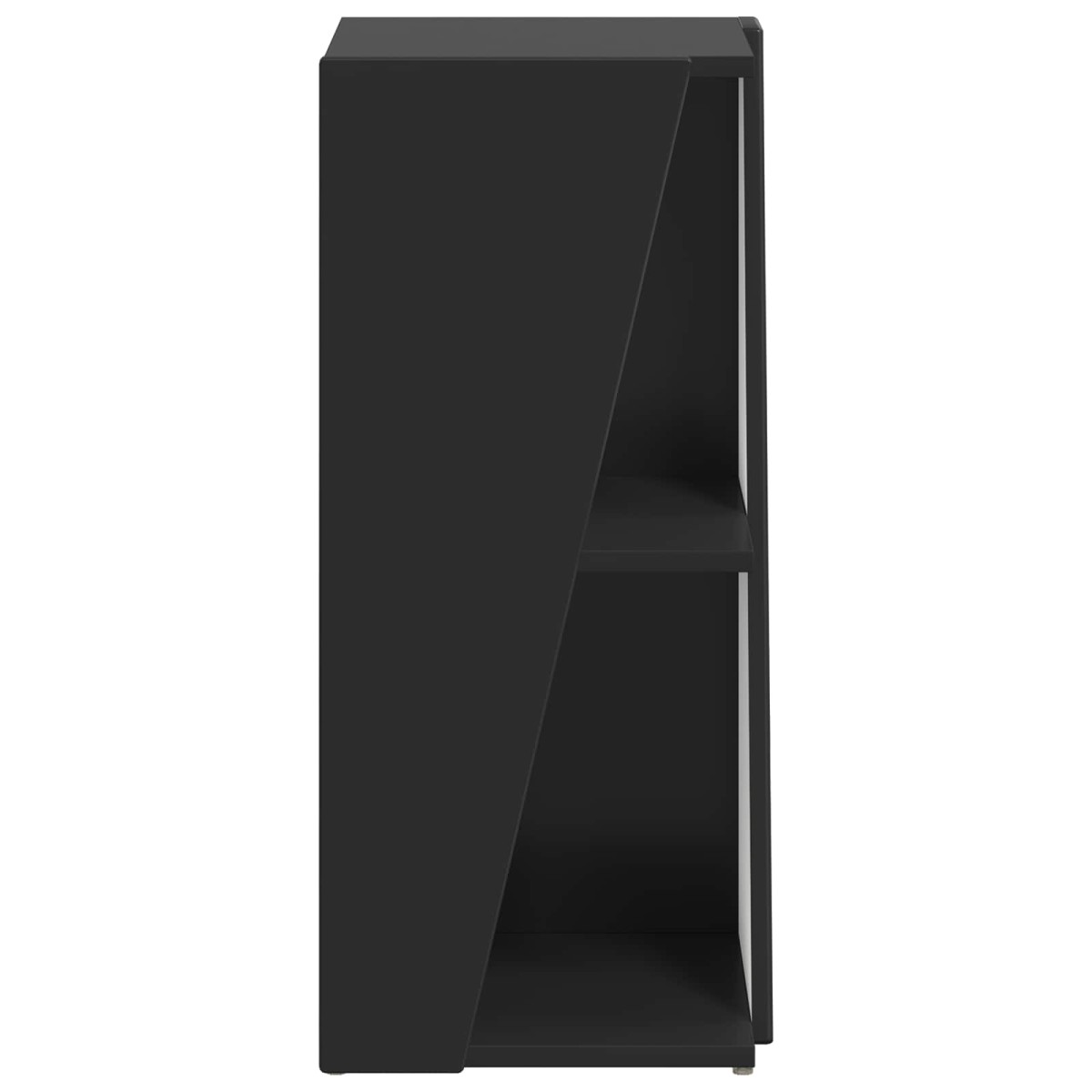vidaXL Πλευρικό Ράφι 33 x 32 x 70,5 εκ Επεξεργασμένο Ξύλο Μαύρο