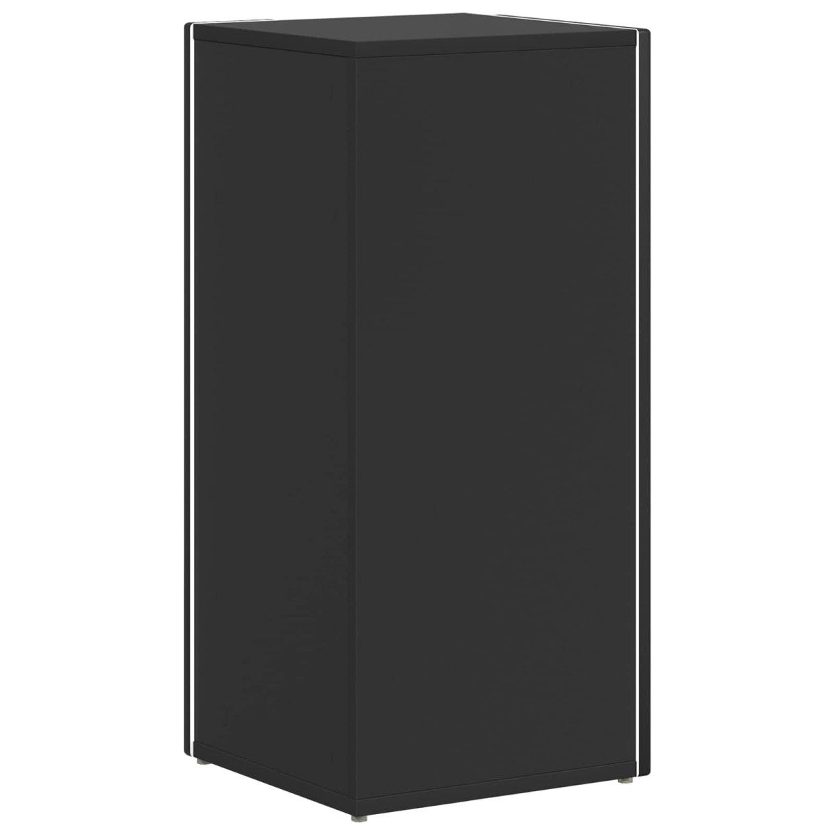 vidaXL Πλευρικό Ράφι 33 x 32 x 70,5 εκ Επεξεργασμένο Ξύλο Μαύρο