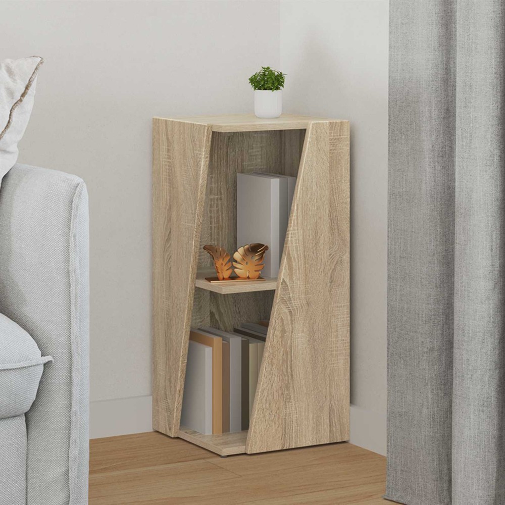 vidaXL Πλευρικό Ράφι 33 x 32 x 70,5 εκ Επεξεργασμένο Ξύλο Δρύς Sonoma