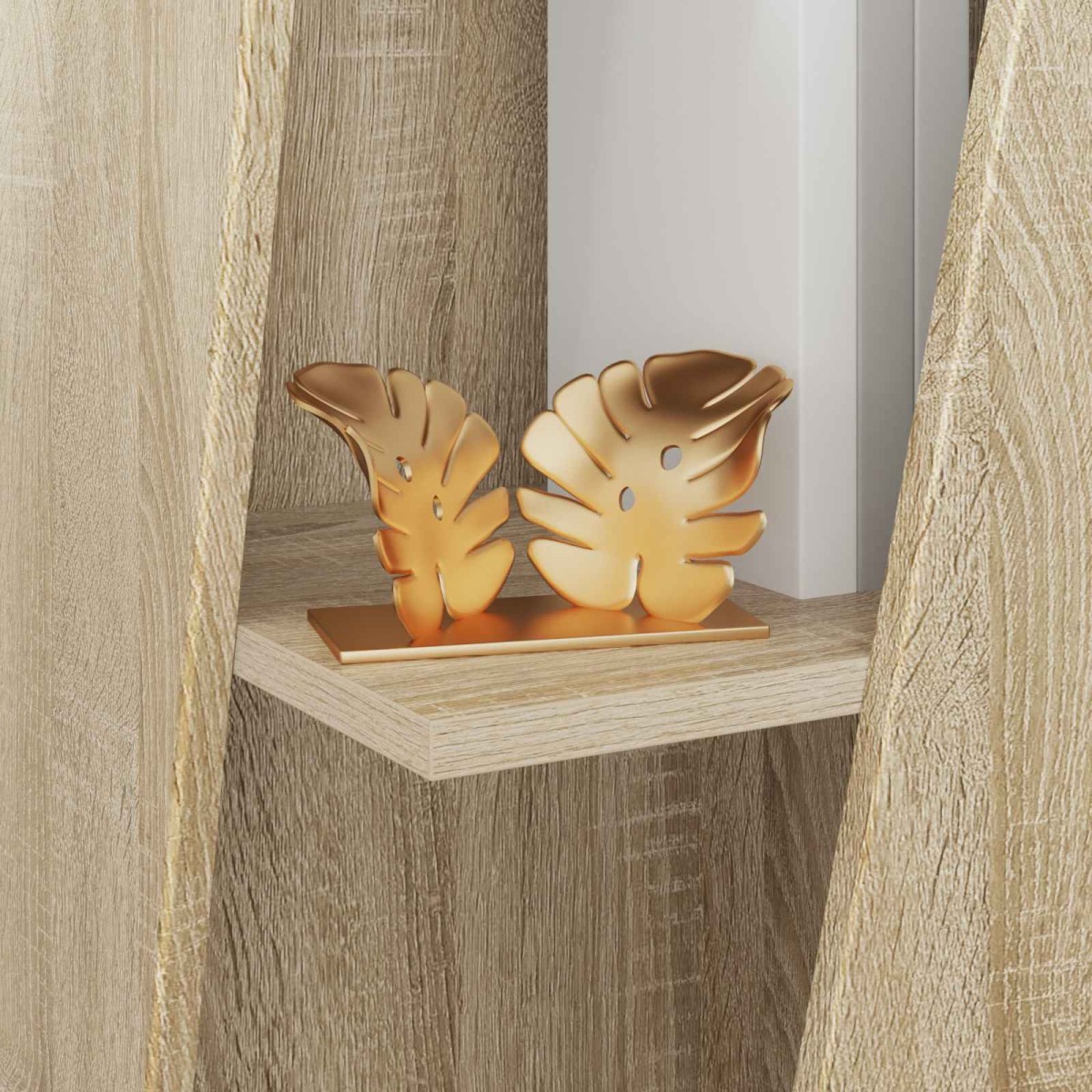 vidaXL Πλευρικό Ράφι 33 x 32 x 70,5 εκ Επεξεργασμένο Ξύλο Δρύς Sonoma