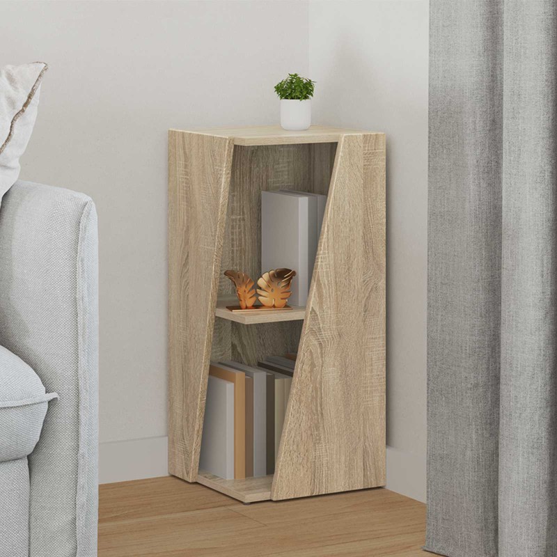 vidaXL Πλευρικό Ράφι 33 x 32 x 70,5 εκ Επεξεργασμένο Ξύλο Δρύς Sonoma
