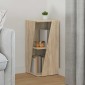 vidaXL Πλευρικό Ράφι 33 x 32 x 70,5 εκ Επεξεργασμένο Ξύλο Δρύς Sonoma