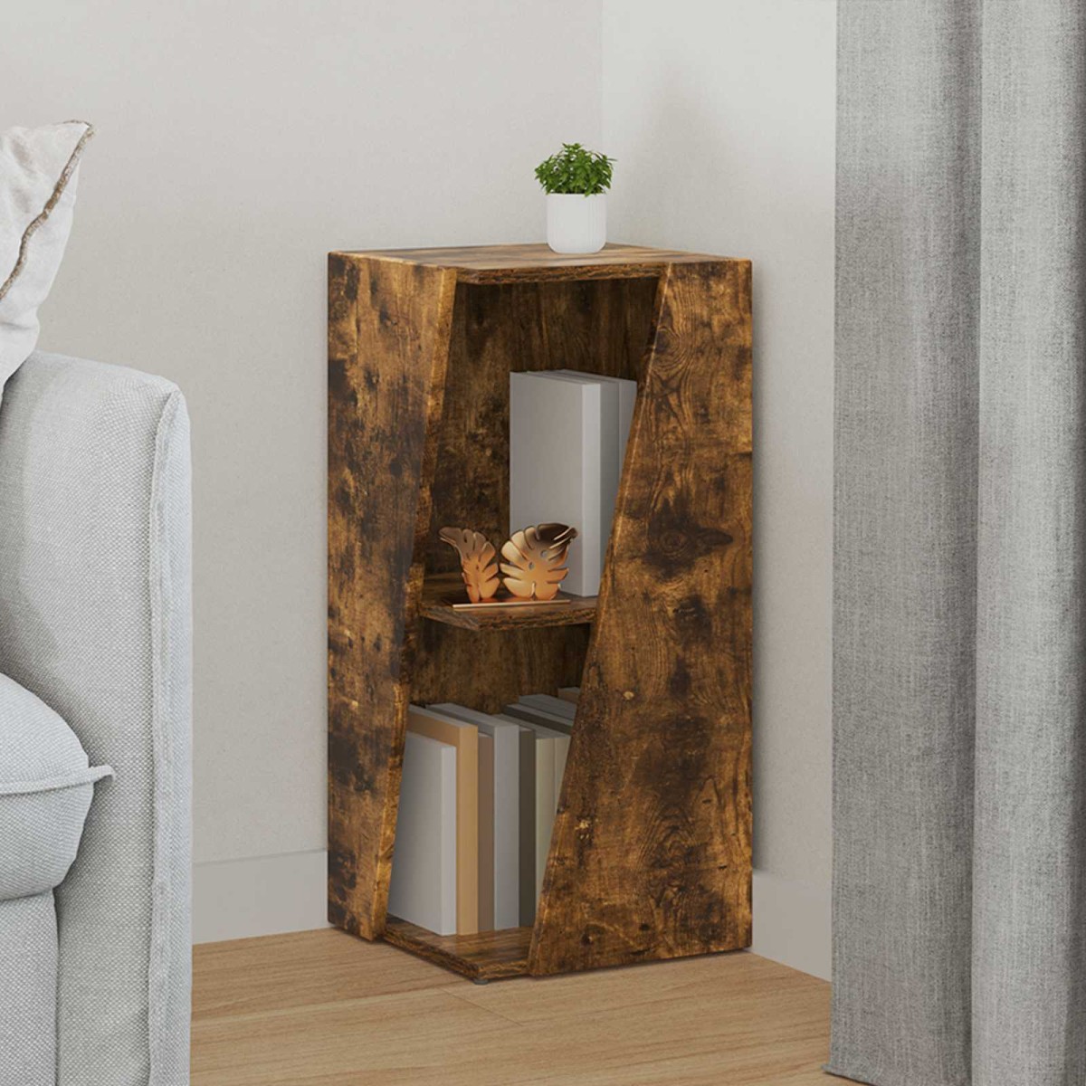 vidaXL Πλευρικό Ράφι 33 x 32 x 70,5 εκ Επεξεργασμένο Ξύλο