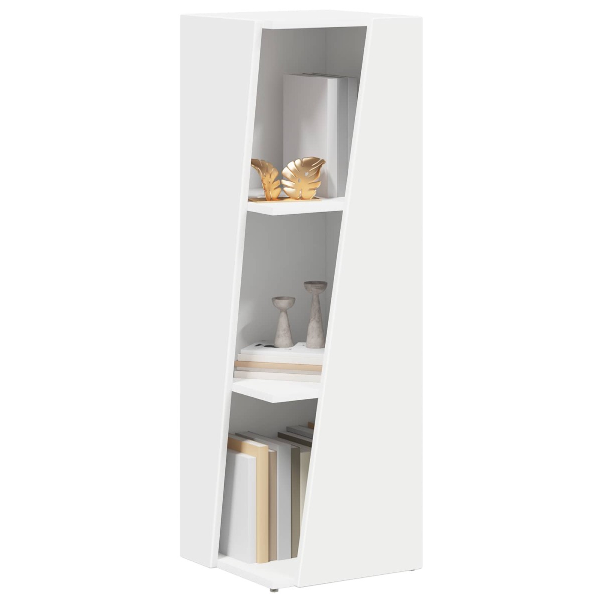 vidaXL Πλευρικό Ράφι 33 x 32 x 100,5 εκ Επεξεργασμένο Ξύλο Λευκό
