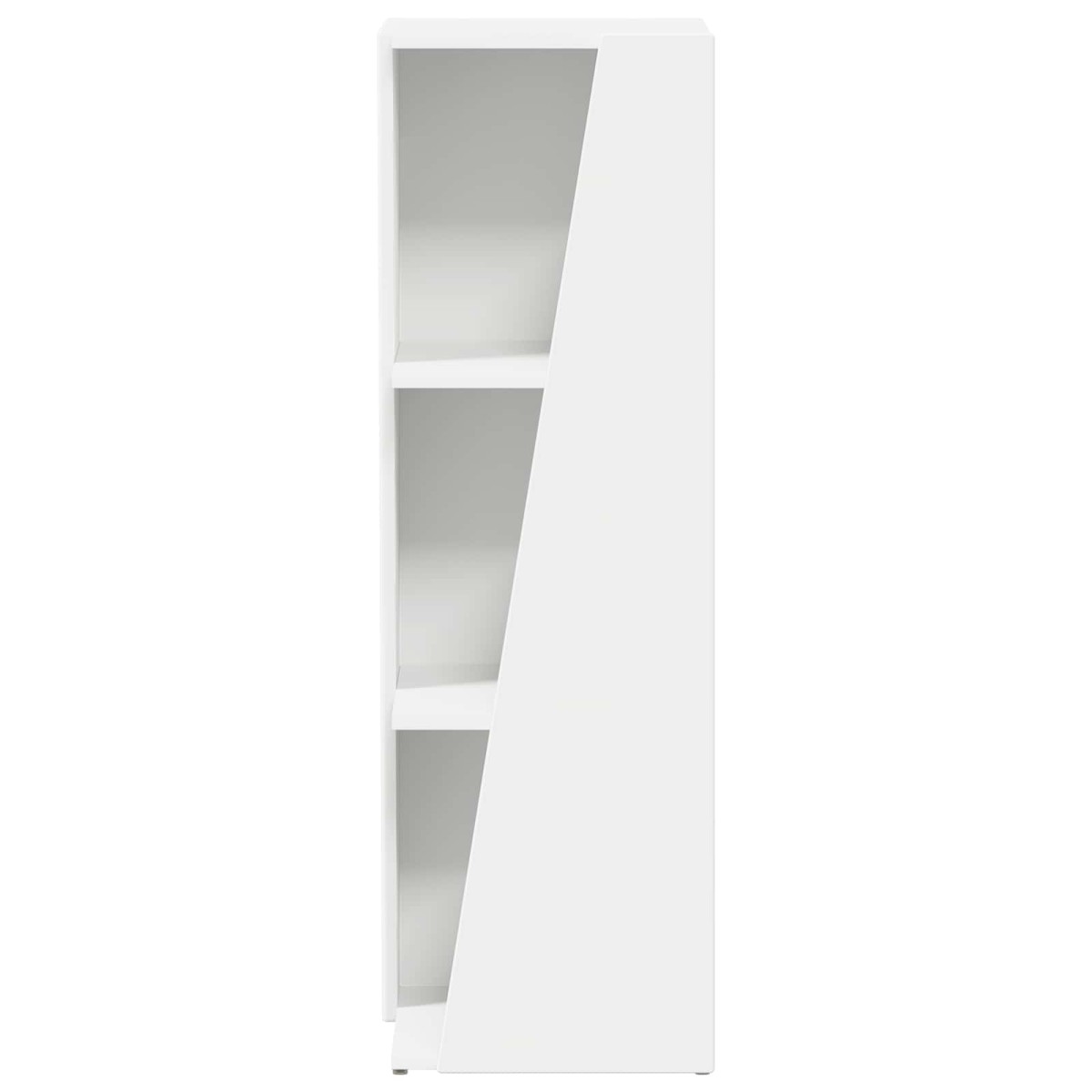 vidaXL Πλευρικό Ράφι 33 x 32 x 100,5 εκ Επεξεργασμένο Ξύλο Λευκό