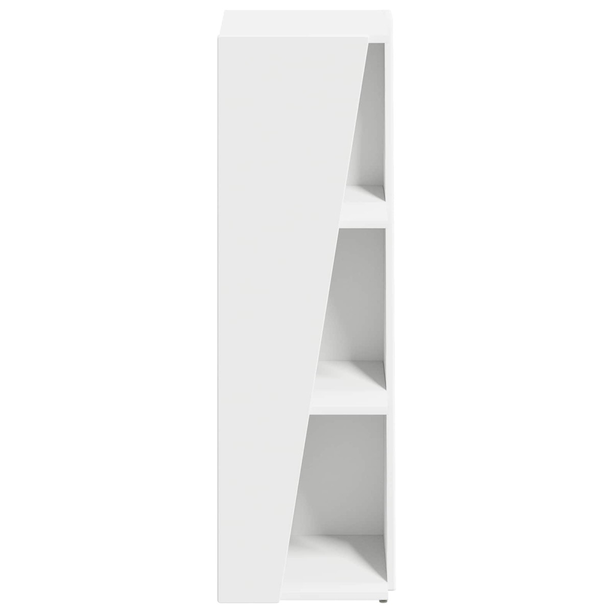 vidaXL Πλευρικό Ράφι 33 x 32 x 100,5 εκ Επεξεργασμένο Ξύλο Λευκό