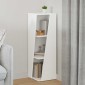 vidaXL Πλευρικό Ράφι 33 x 32 x 100,5 εκ Επεξεργασμένο Ξύλο Λευκό