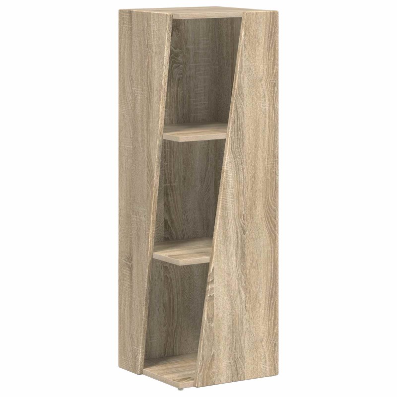 vidaXL Πλευρικό Ράφι 33 x 32 x 100,5 εκ Επεξεργασμένο Ξύλο Δρύς Sonoma