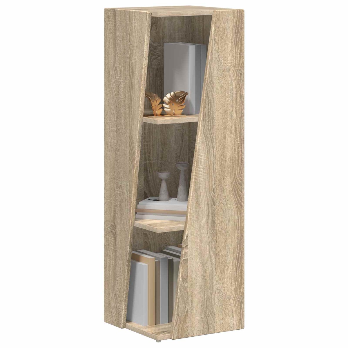 vidaXL Πλευρικό Ράφι 33 x 32 x 100,5 εκ Επεξεργασμένο Ξύλο Δρύς Sonoma
