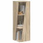 vidaXL Πλευρικό Ράφι 33 x 32 x 100,5 εκ Επεξεργασμένο Ξύλο Δρύς Sonoma