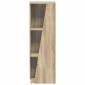 vidaXL Πλευρικό Ράφι 33 x 32 x 100,5 εκ Επεξεργασμένο Ξύλο Δρύς Sonoma