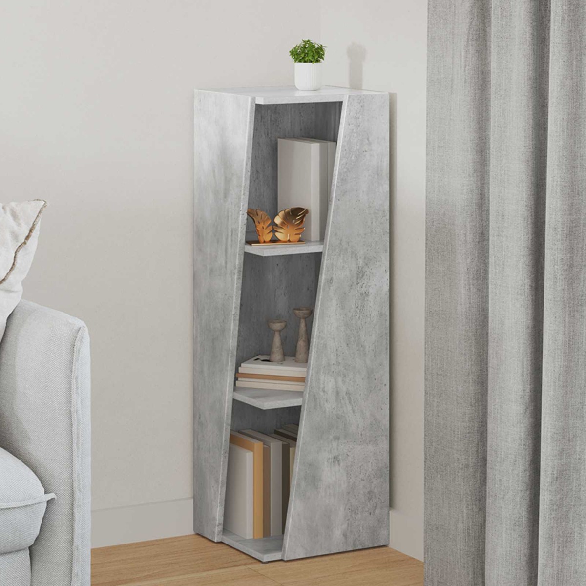 vidaXL Πλευρικό Ράφι 33 x 32 x 100,5 εκ Επεξεργασμένο Ξύλο