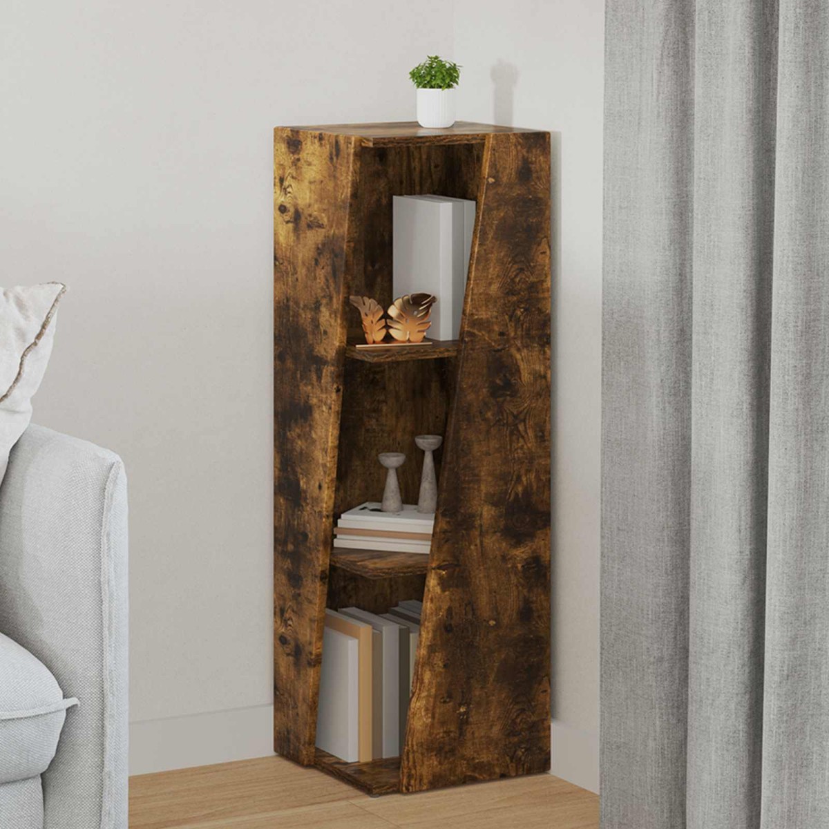 vidaXL Πλευρικό Ράφι 33 x 32 x 100,5 εκ Επεξεργασμένο Ξύλο