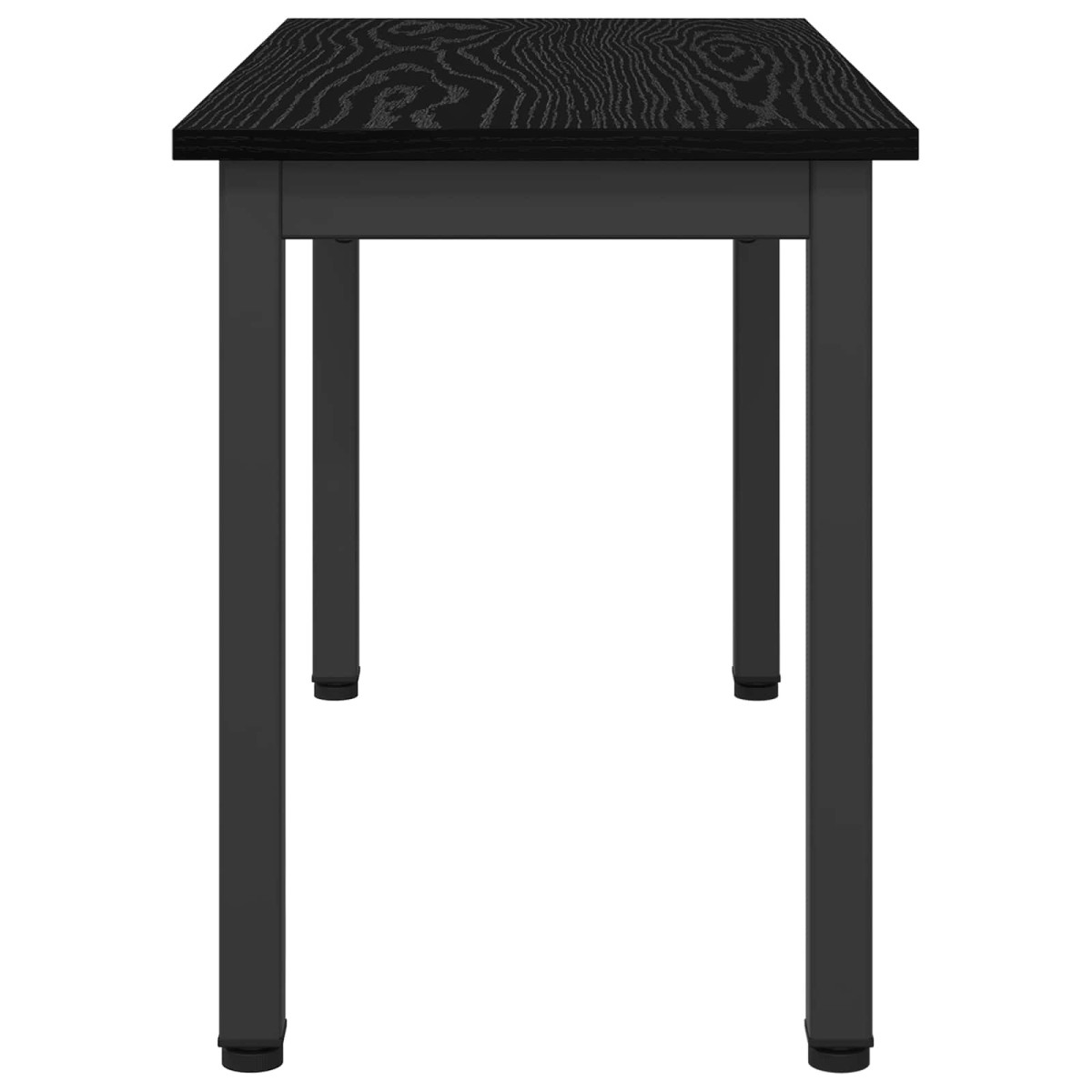 vidaXL παγκάκι Μαύρη Οξυά 80 x 35 x 45 cm Επεξεργασμένο Ξύλο